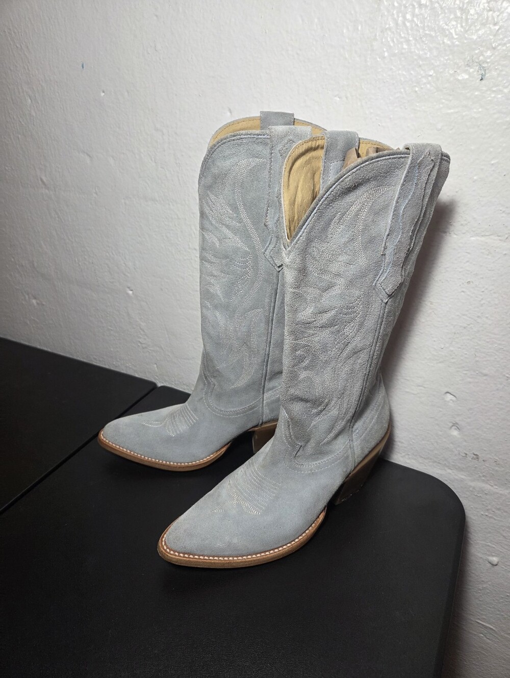Idyllwind Miranda Lambert Blue Suede Cowgirl Boots Size 7.5 Rodeo
